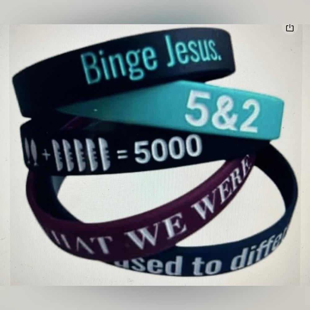 The Chosen Silicone Wristbands - Pack of 5, Standard NEW! (Bracelet) Jesus